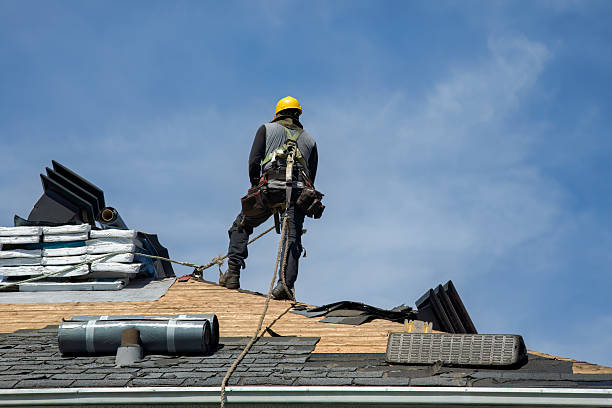 Professional Flat Roof Repair technician working in Mount Airy, NC
